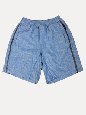 Lululemon Pace Breaker Shorts Lined 9”‘Inseam Blue Black Size M